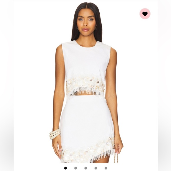 NWT AMUR set - Antonella Shell Beaded Top & Nell’s skirt - size 6 - MSRP $556 - Picture 3 of 13